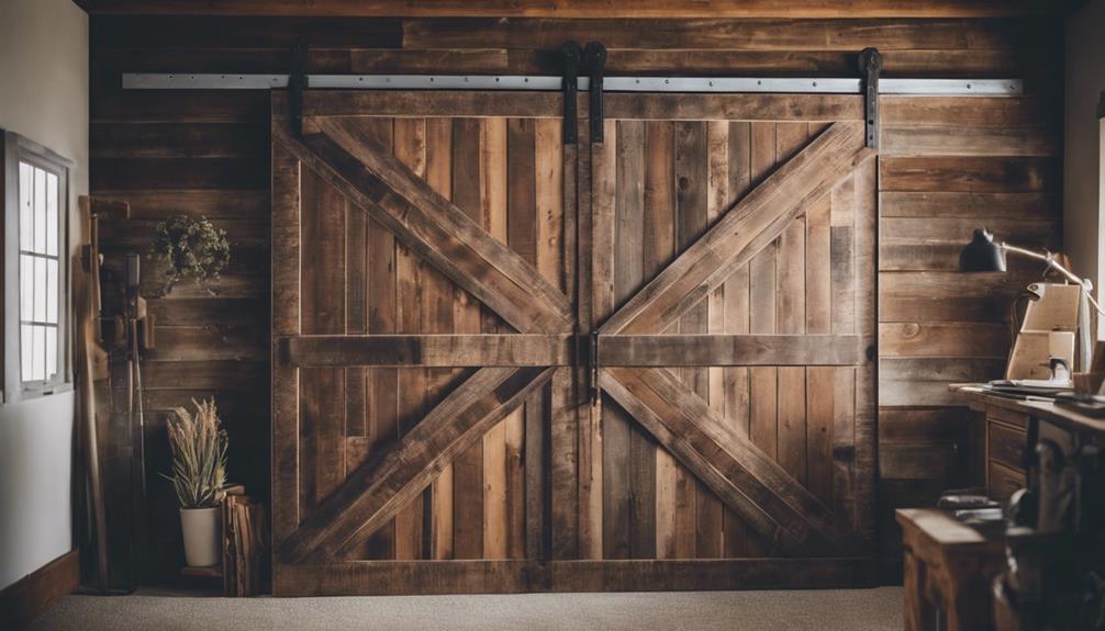 intriguing barn door makeover